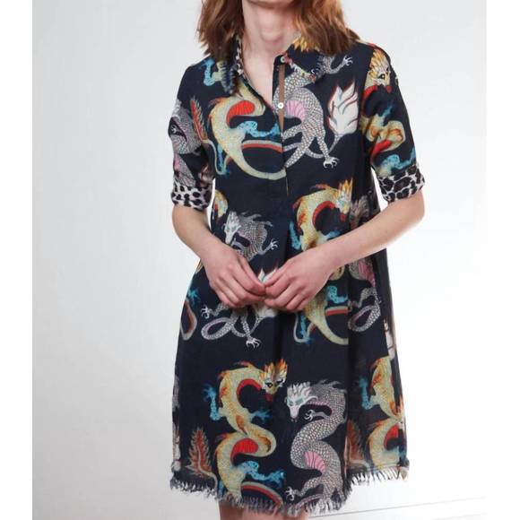 Dizzy Lizzie Pink Dragon Chatham Dress main image 1